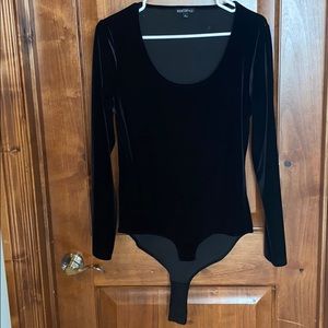 J. Crew velvet long sleeve leotard